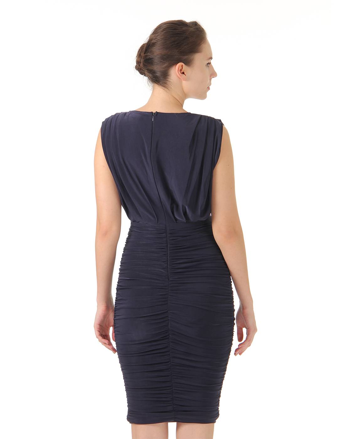 Ax Paris Women Party Navy Blue Bodycon Dress